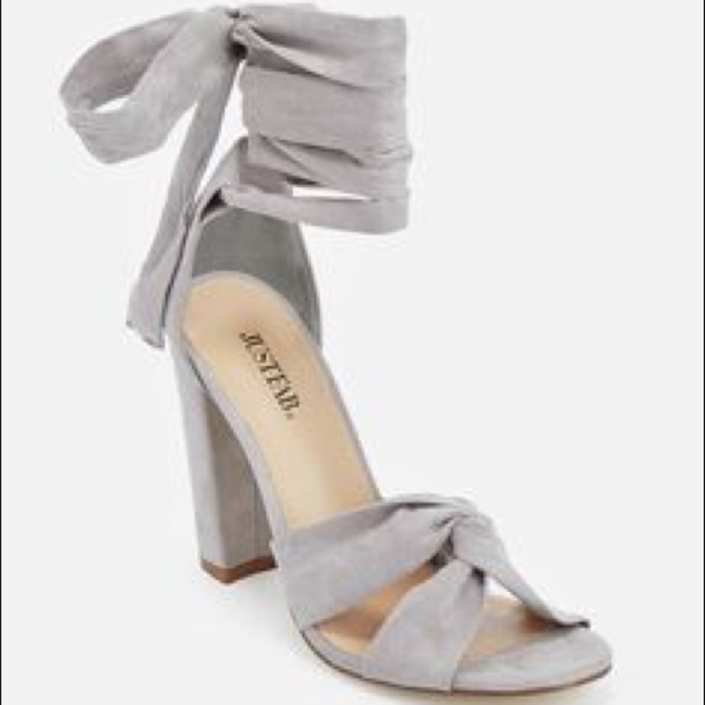 Lady-like Faux Suede Heels Size 7.5